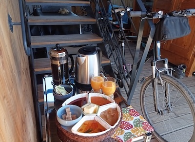 Accueil vélo aux Camparols